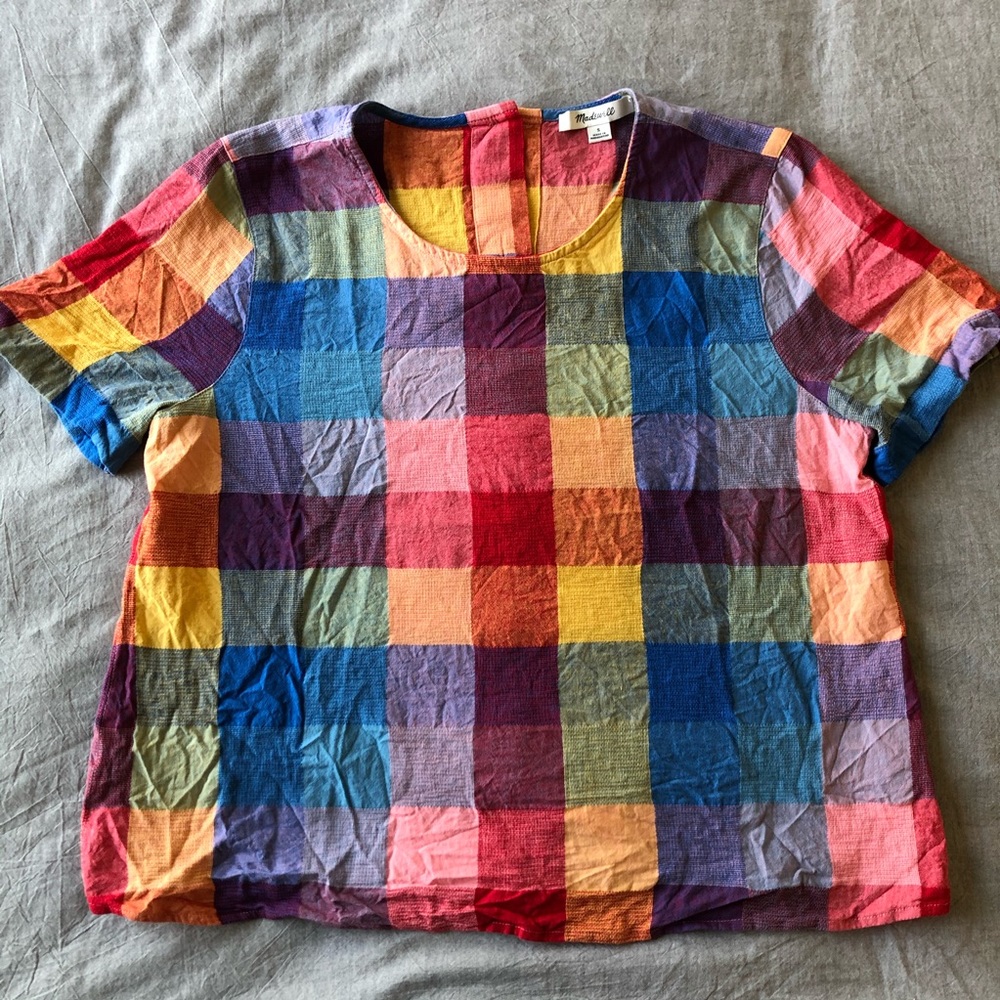 Madewell Checkered Blouse (S)